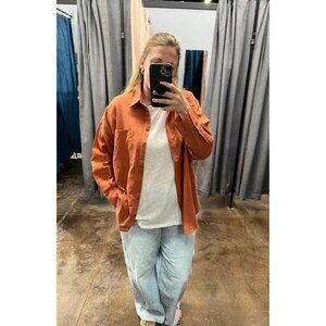 Better Be Cotton Button Up New Rust Shirt